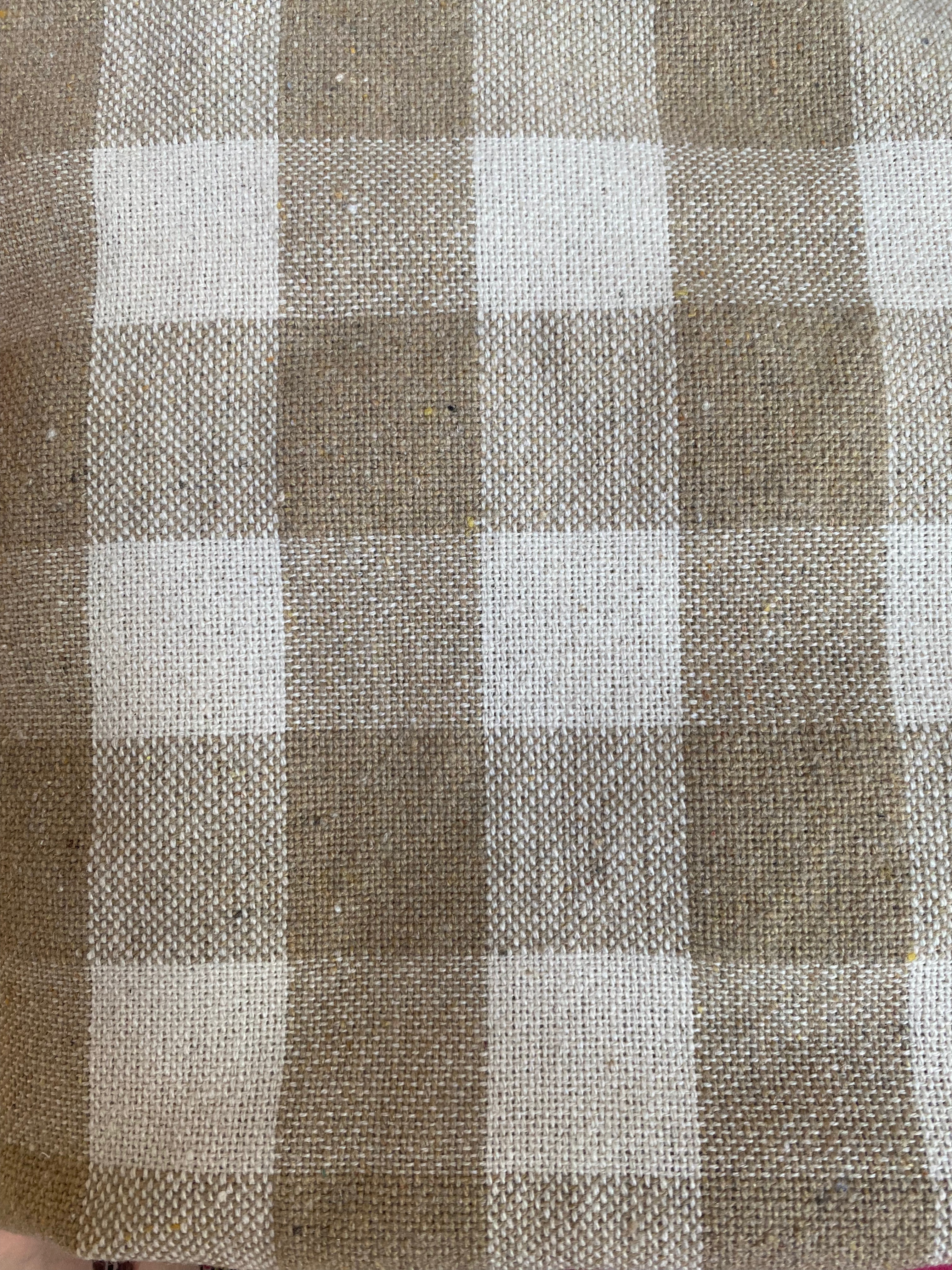 GRAND SAC ROND VICHY ÉCRU – Image 3