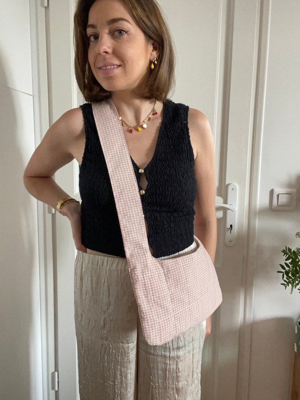 PETIT SAC VICHY ROSE POUDRÉ